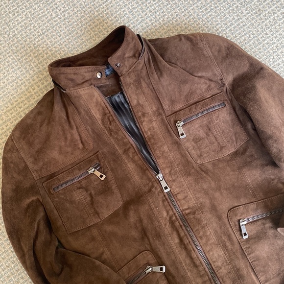 ❌❌SOLD❌❌  Genuine Suede Jacket - Picture 8 of 9
